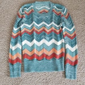 Vintage zig zag sweater